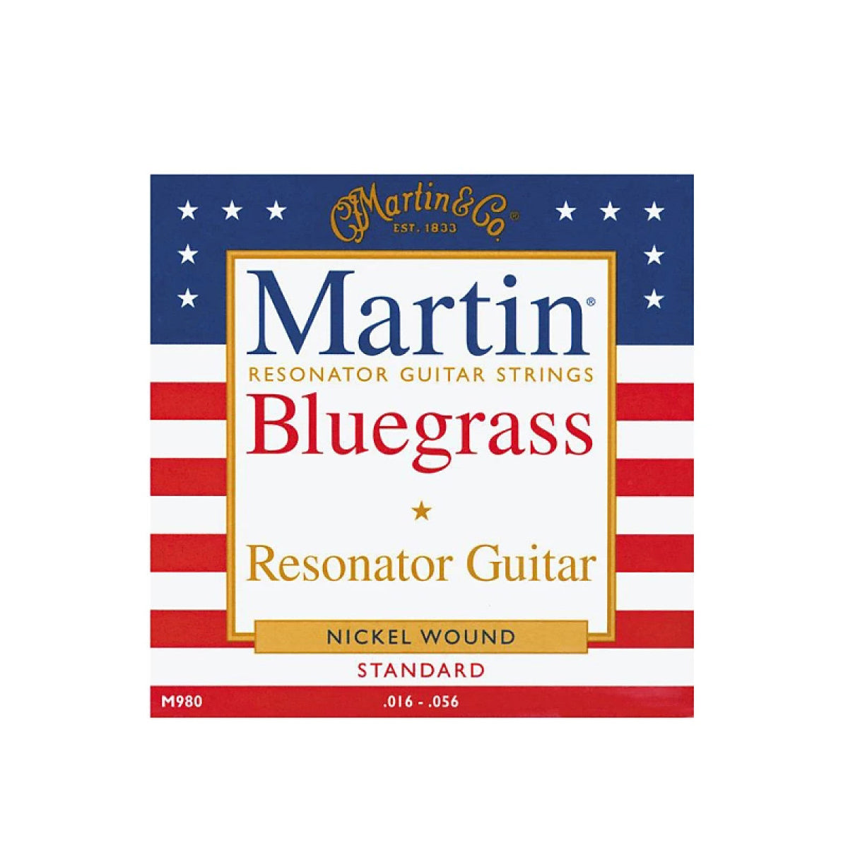 CF Martin M980 Nickel Wound Bluegrass Resonator Acoustic Guitar Strings Light 16-56