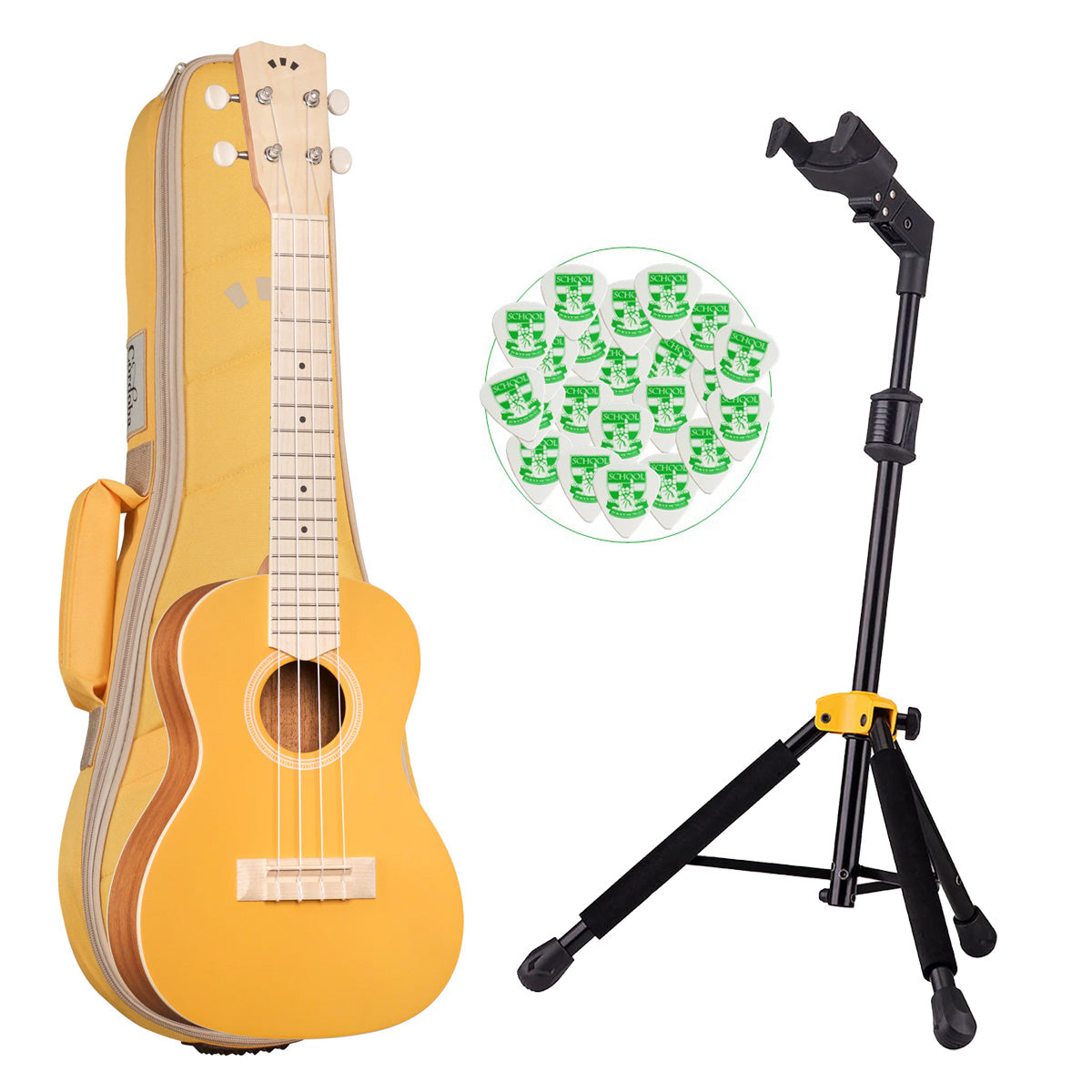 Cordoba 15CM Matiz Mango Concert Ukulele with Color Matching Bag + Ukelele Stand + 20 Picks