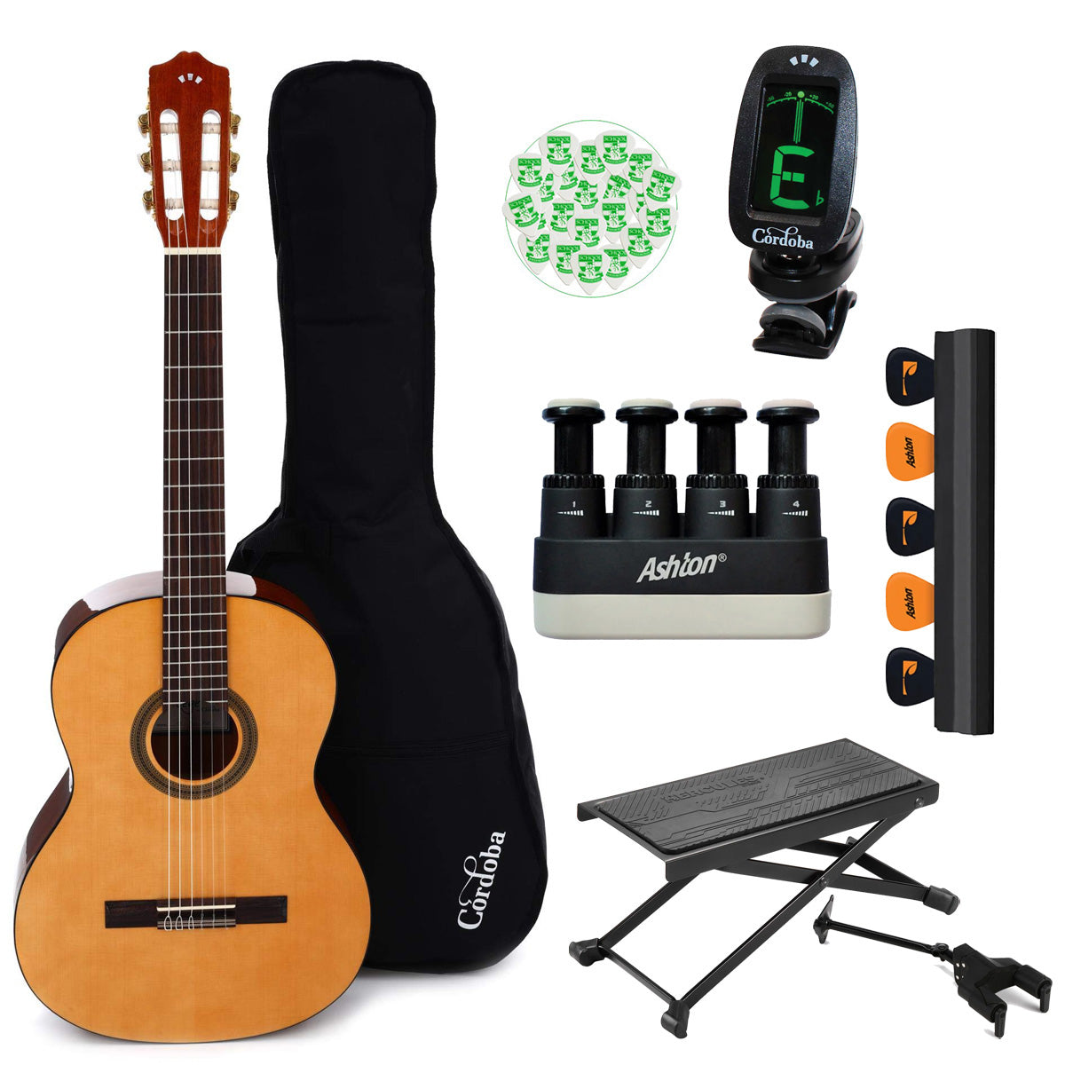 Cordoba Protege C1 Classical Guitar Bundle