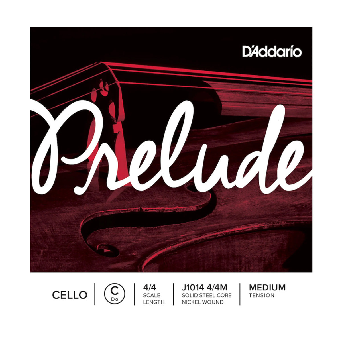 DAddario J10144/4M Prelude Cello String Single C 4/4 Med