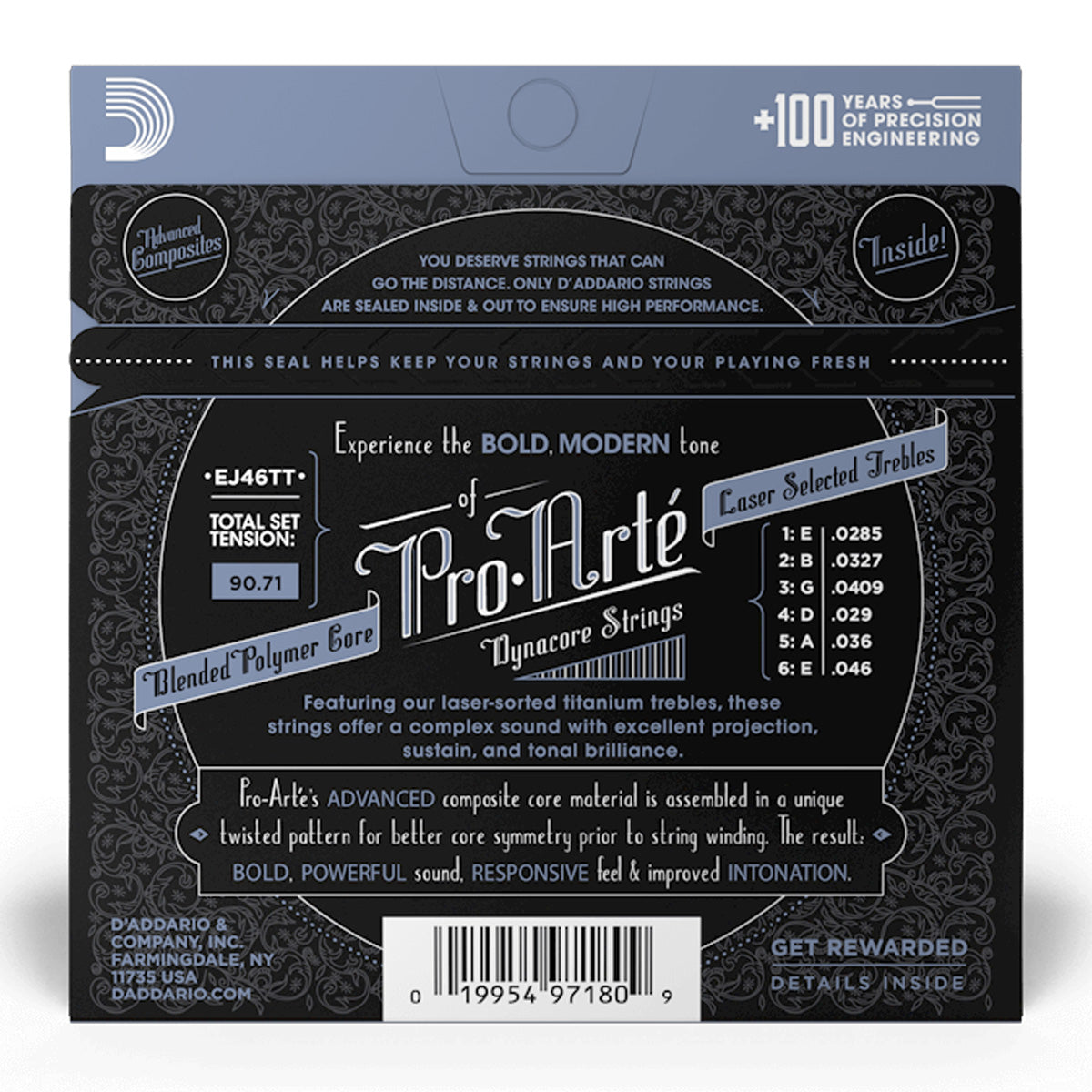 D'Addario EJ46TT Pro-Arte Dynacore Composite/Titanium Classical Guitar Strings