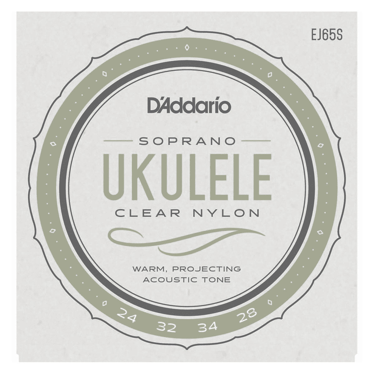 D'Addario EJ65S Pro-Arte Custom Extruded Soprano Ukulele Strings