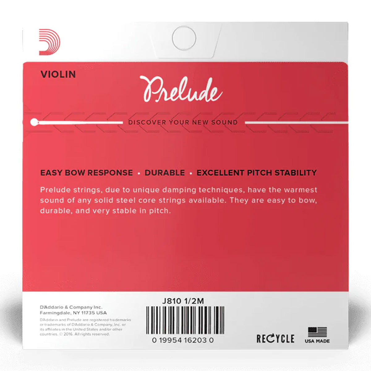 D'Addario J8101/2M Prelude Violin Strings