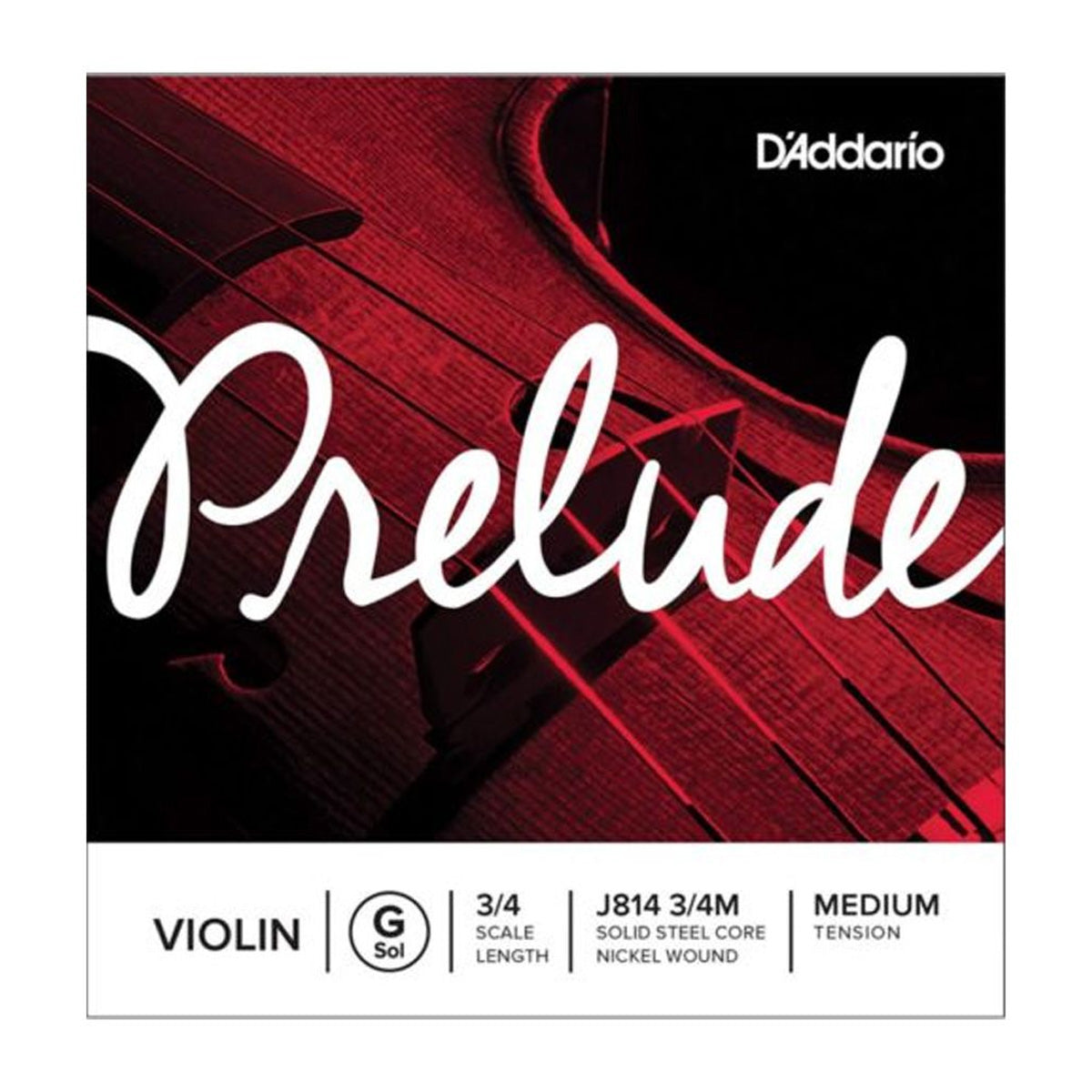 D'Addario J8143/4M Prelude Single G Violin String