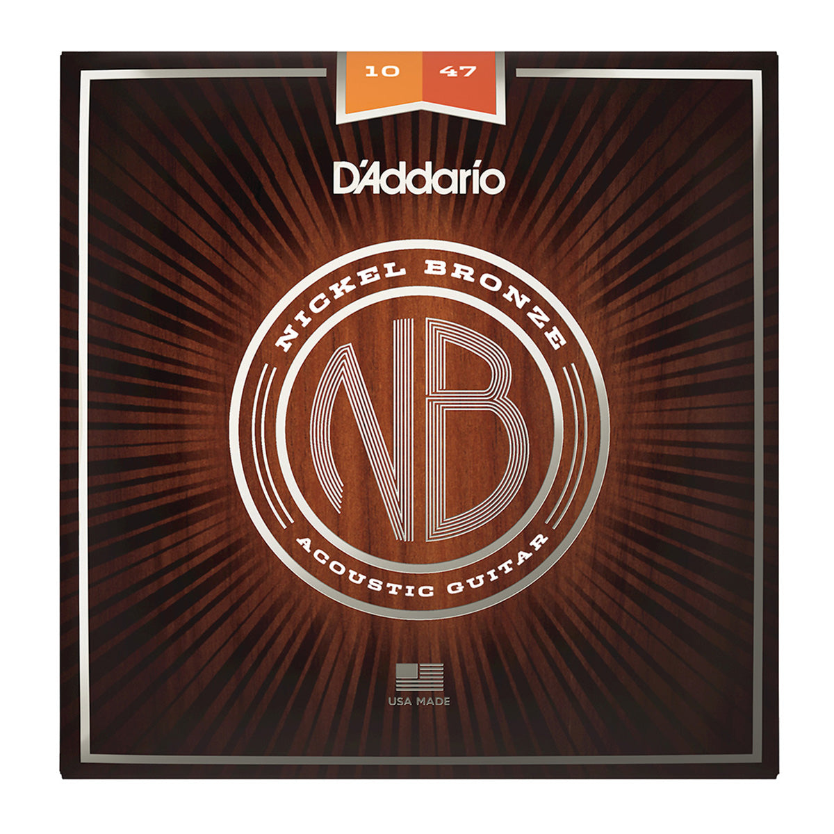 D'Addario NB1047 Nickel Bronze Acoustic Guitar Strings