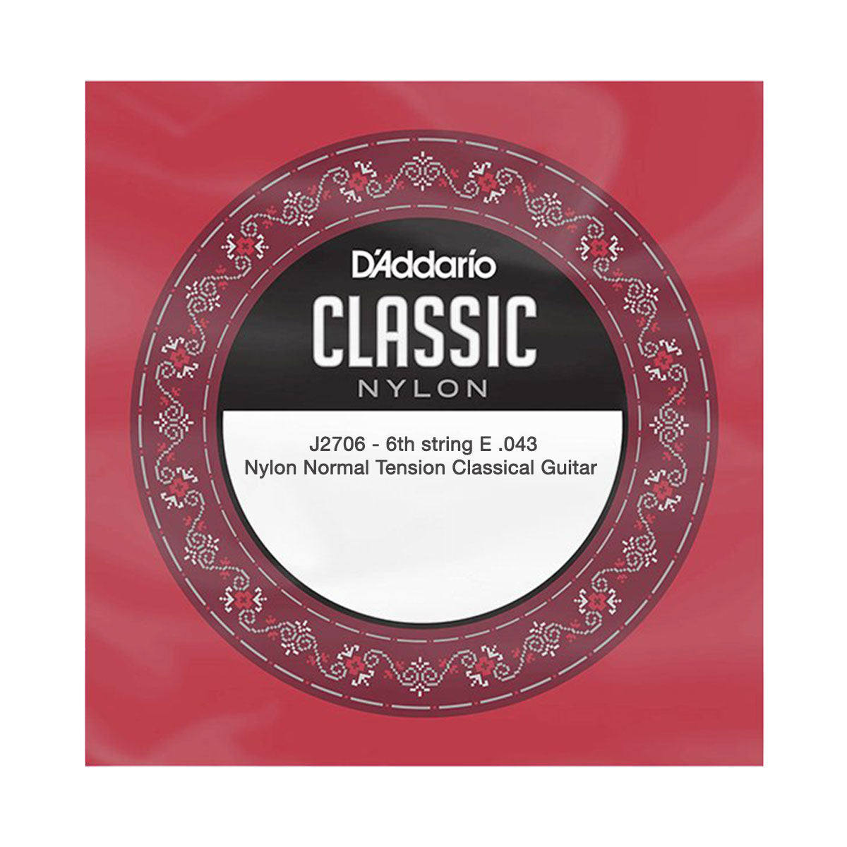 D'Addario J2706 Single Low E Nylon Classic Acoustic Guitar String