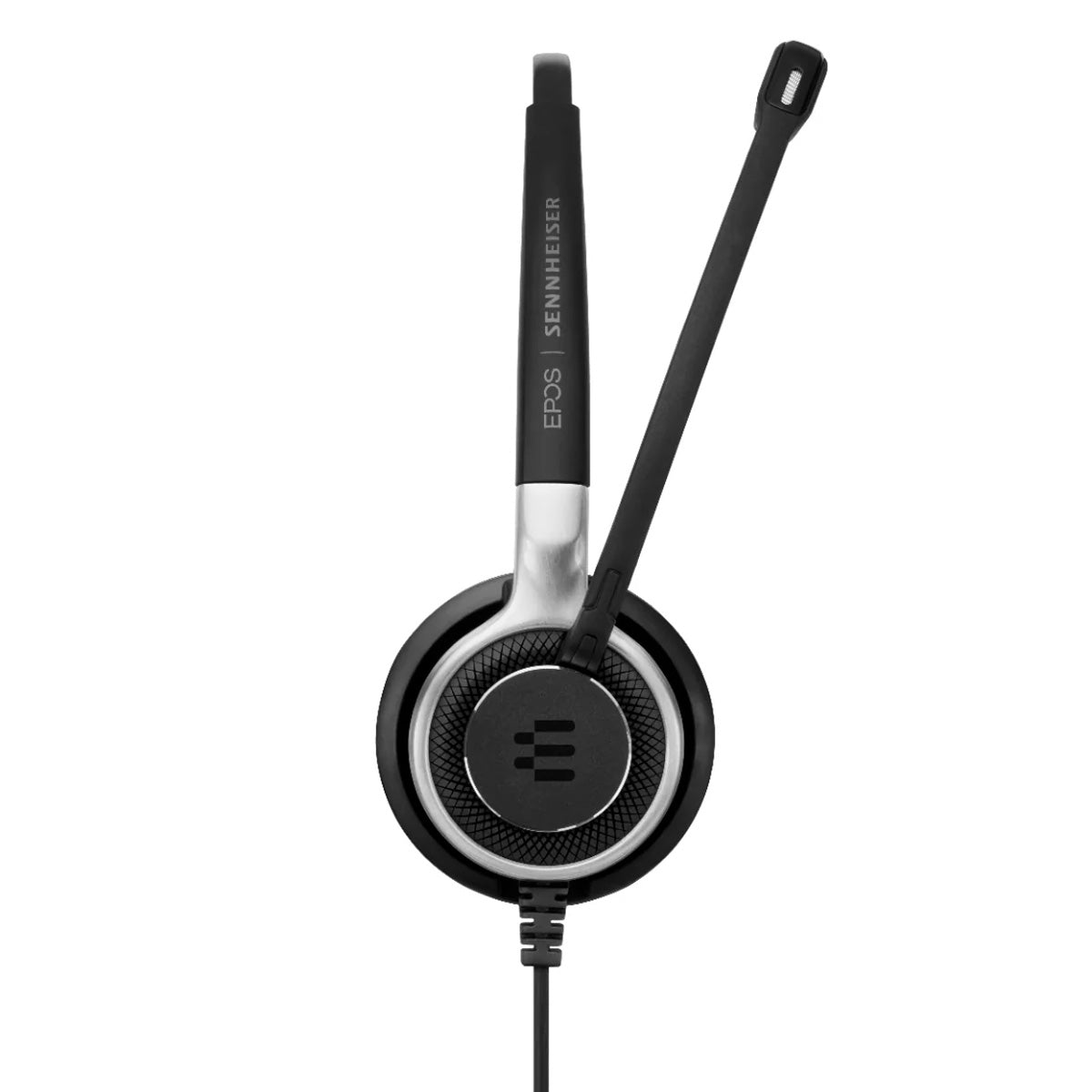 EPOS IMPACT SC 660 Binaural Wired Office Headset, Black-Silver, 1m Cable, Easy Disconnect