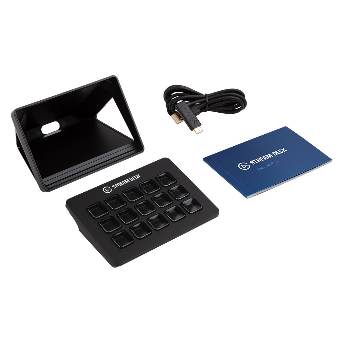 Elgato Stream Deck MK.2 Live Production Streaming Controller interface, 15 Programmable LCD Keys, Black