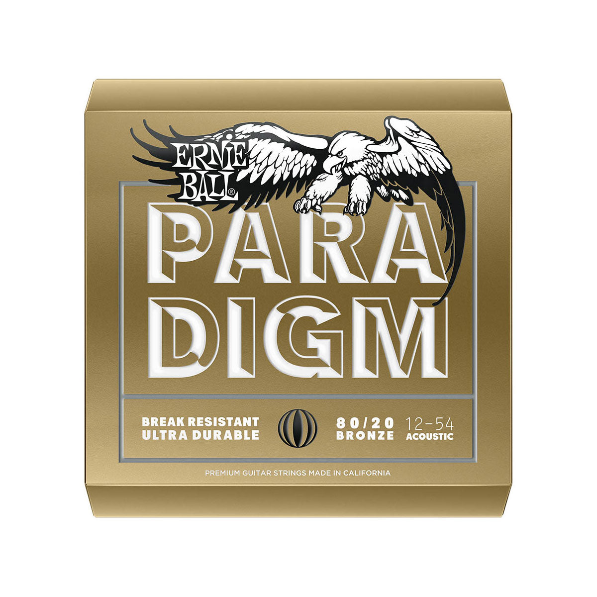 Ernie Ball 2086 Paradigm 80/20 Bronze Acoustic Guitar Strings 12-54