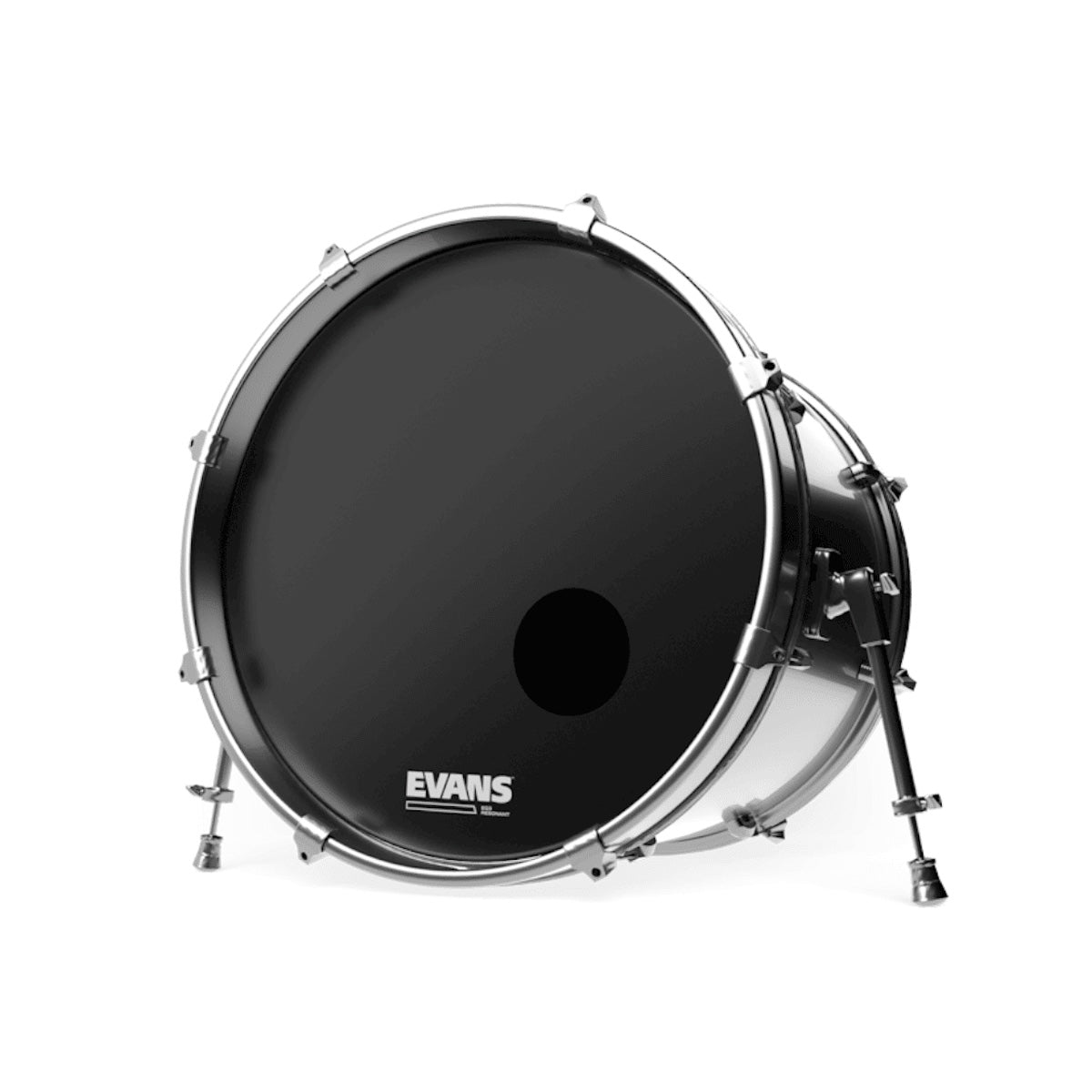 Evans BD20RB EQ3 Smooth 20" Resonant Bass Drumhead, Black