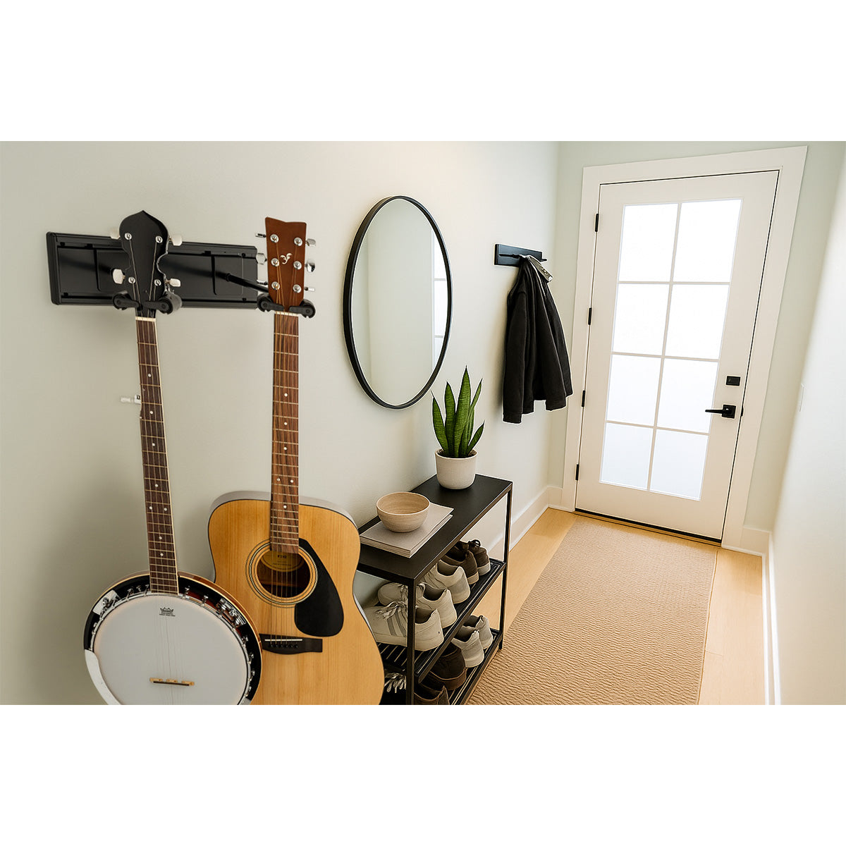 Hercules Stands GSP402SB 2-Guitar Wall Rack