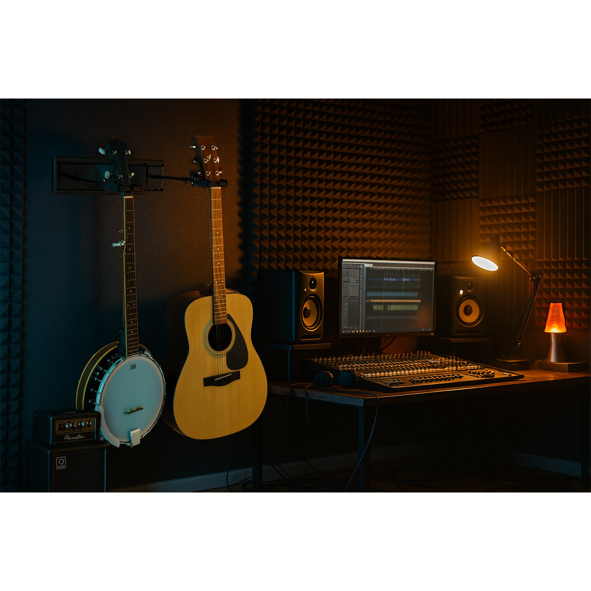 Hercules Stands GSP402SB 2-Guitar Wall Rack