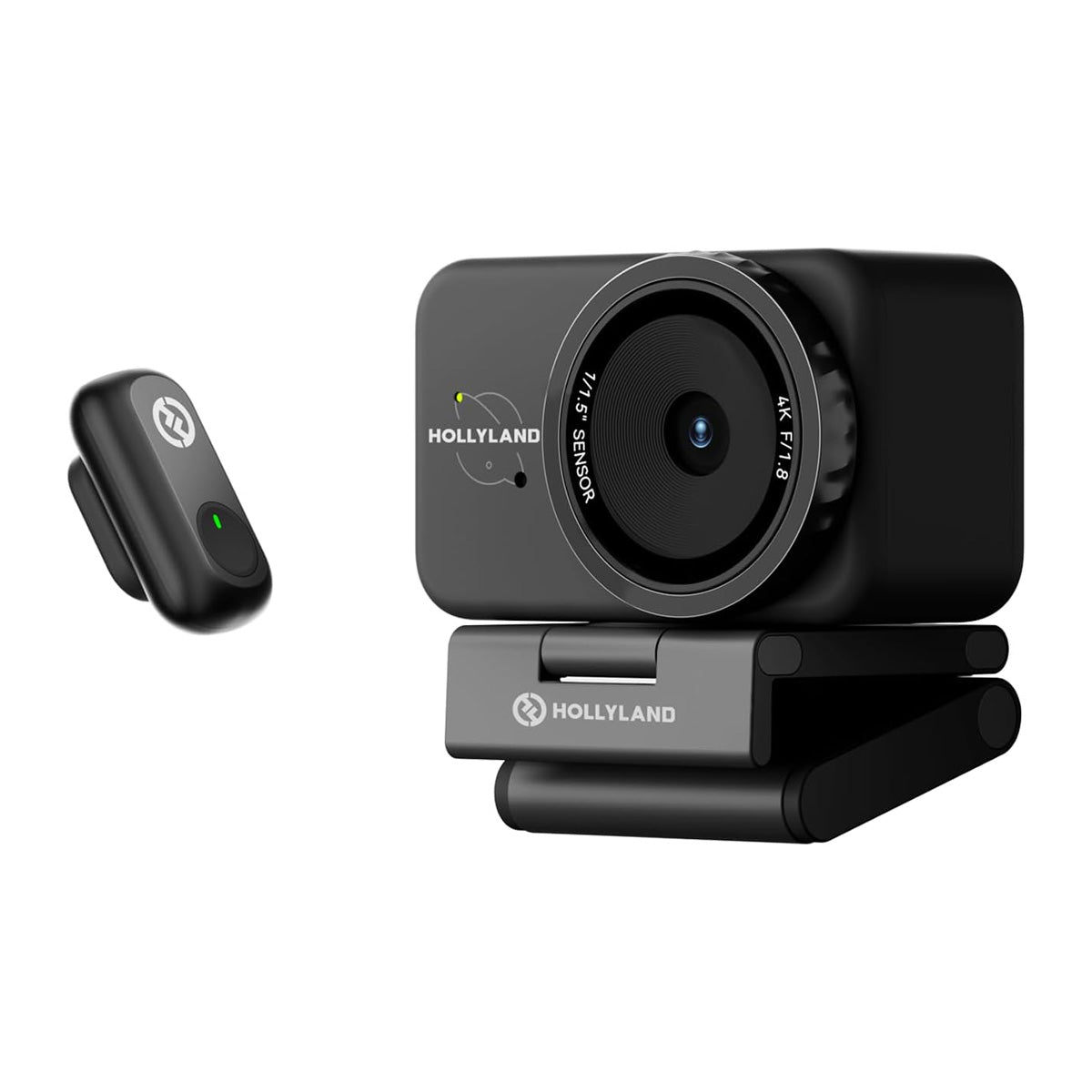 Hollyland Lyra UHD 4K Webcam Streaming Bundle with LARK A1 Wireless Microphone (Black)