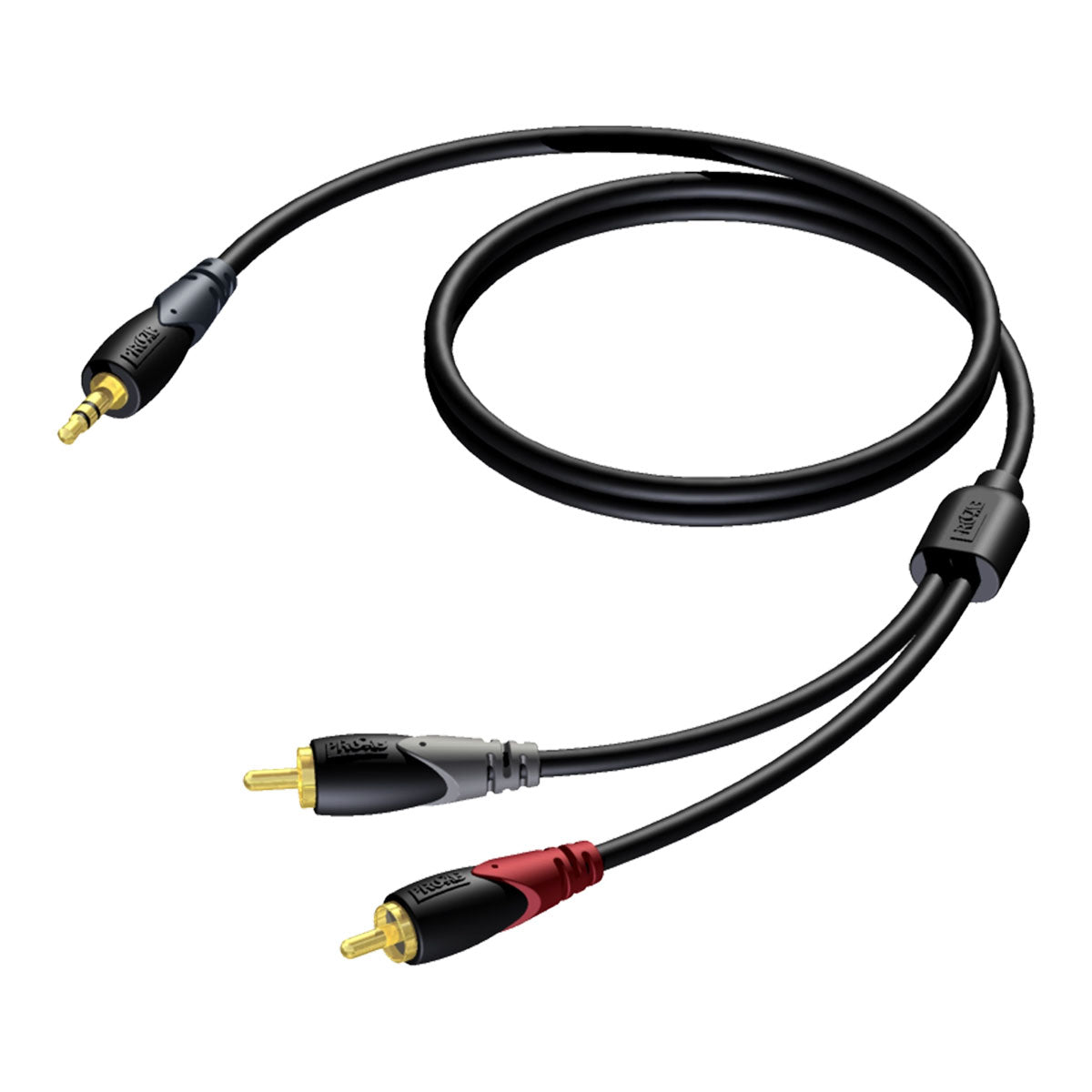 Procab CLA711/1.5 Classic Series 3.5 mm Jack male stereo - 2 x RCA/Cinch male Cable - 1.5 meter