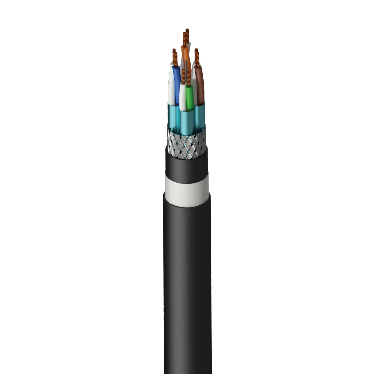 Procab Networking cable - CAT6A - S/FTP - flex 0.22 mm² - 24 AWG HighFlex™ 100 m wooden reel