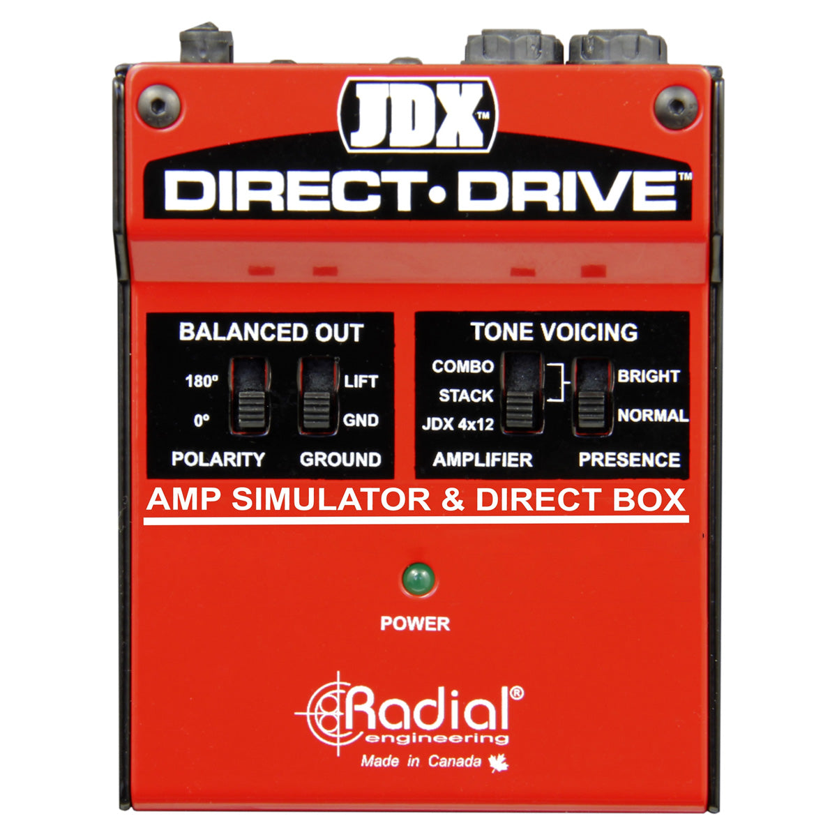 Radial JDX Direct-Drive Amp Simulator & DI Box