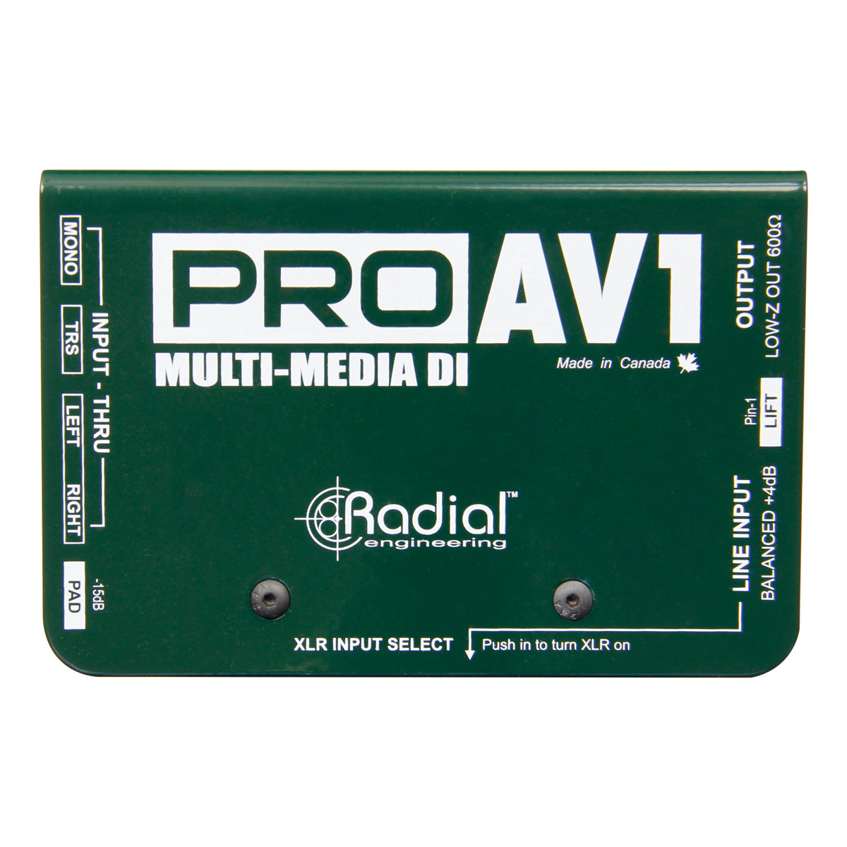 Radial ProAV1 Passive Multimedia Direct Box