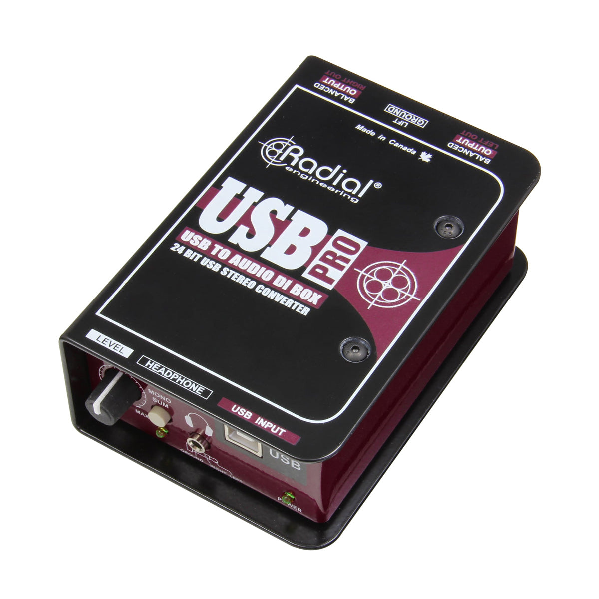 Radial USB-Pro Stereo USB Laptop Direct Box