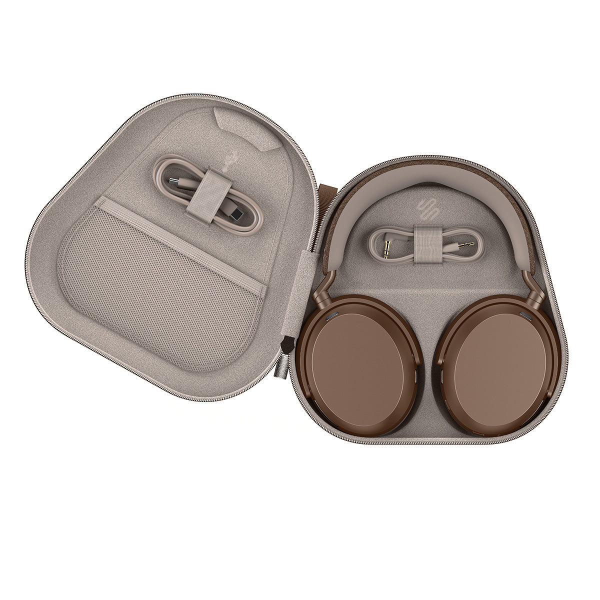 Sennheiser MOMENTUM 5 Wireless Noise Cancelling Bluetooth Headphones, 57-hour Battery, Lossless High Res Audio, 3D Dolby Atmos, Auracast, Portable Design with Slim Case, Clear Calls & Touch Controls, Brown