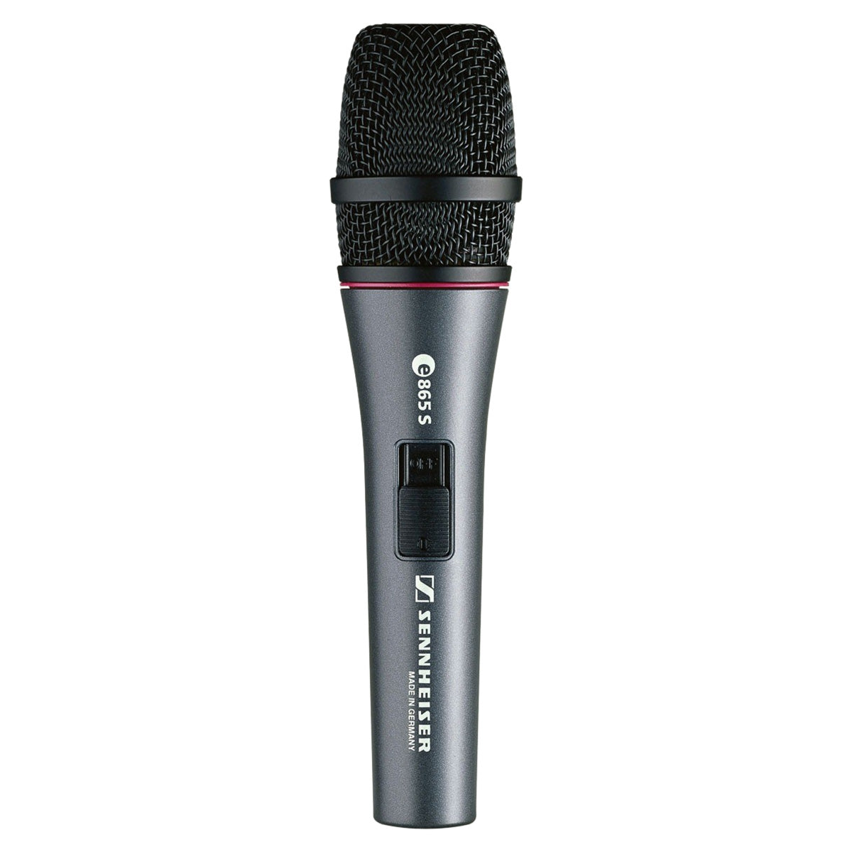 Sennheiser E 865-S Super Cardioid Condenser Handheld Vocal Microphone With On/Off Switch