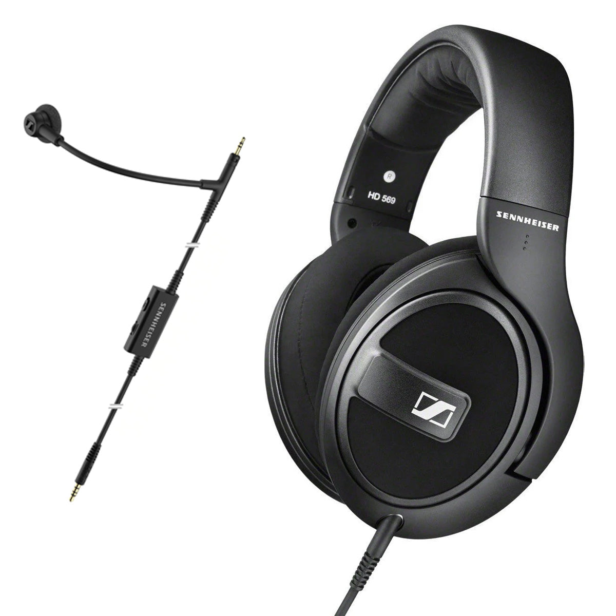 Sennheiser HD 569 Headphones with HD 500 BAM Boom Arm Microphone