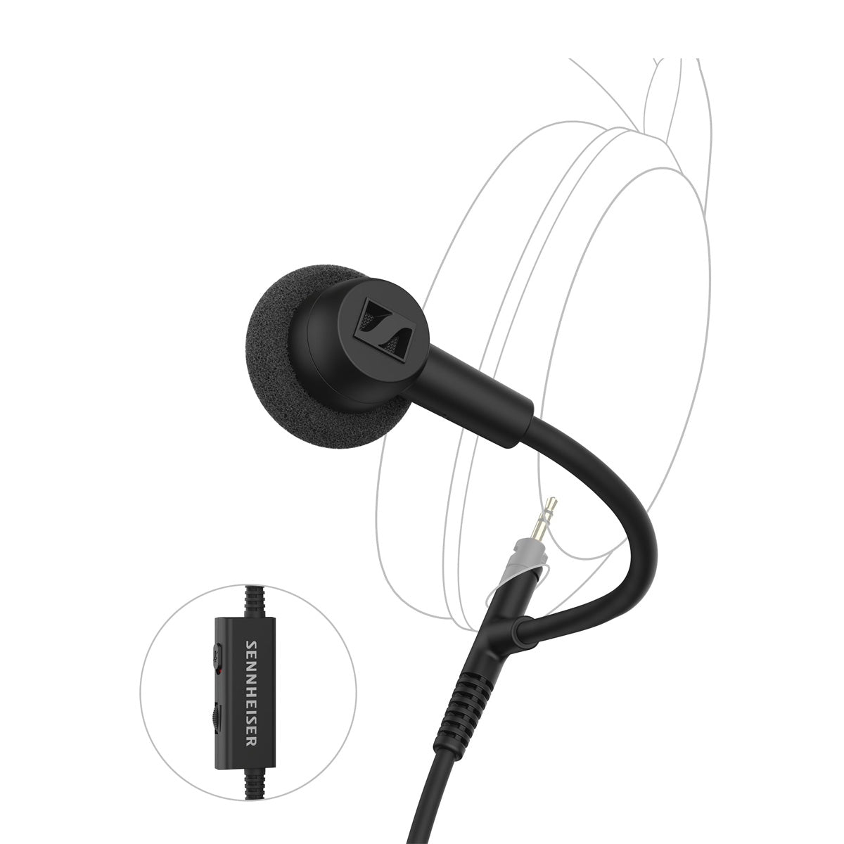 Sennheiser HD 569 Headphones with HD 500 BAM Boom Arm Microphone