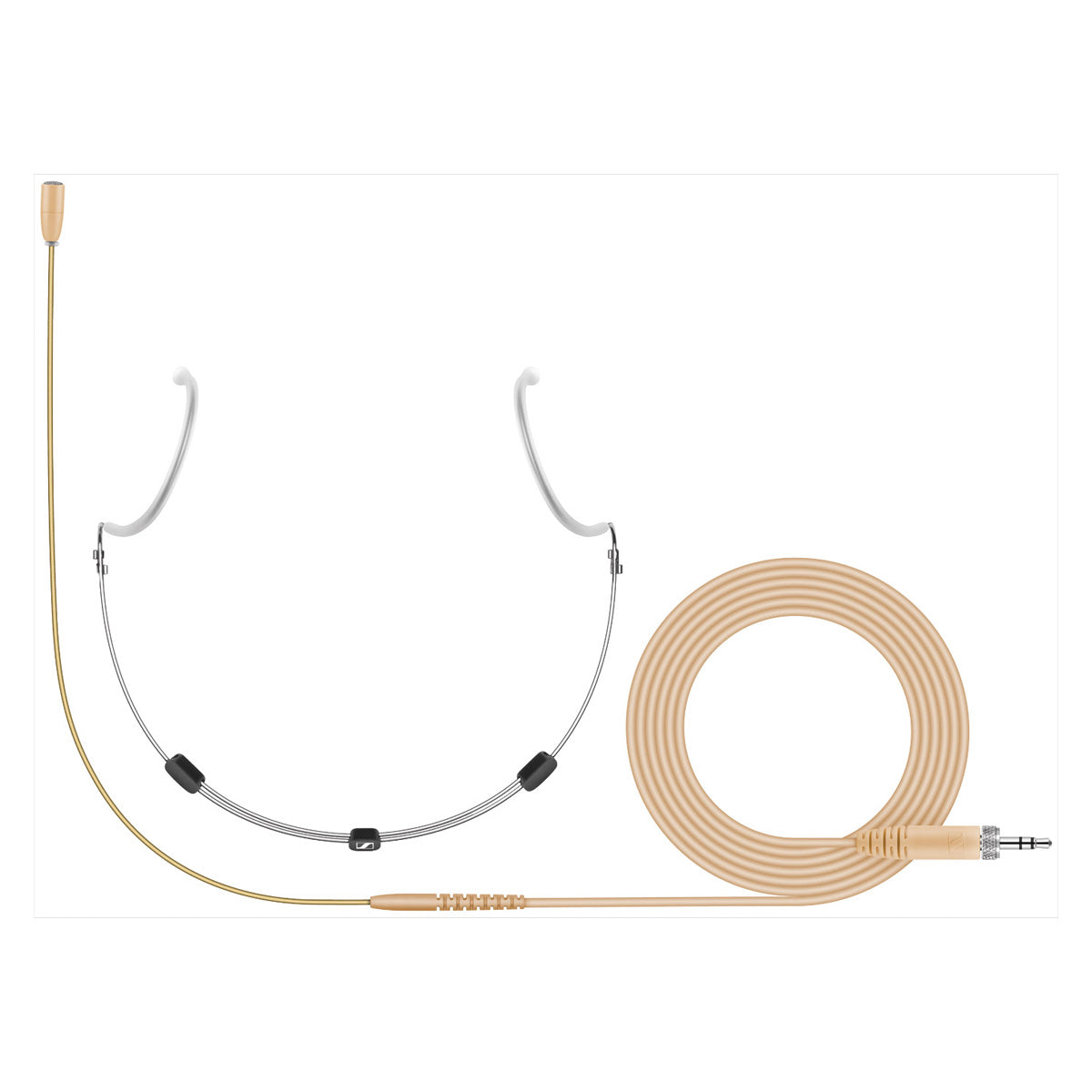 Sennheiser HSP 2-EW Omni-directional Neckmount Microphone with 3.5mm connector, 1.6m cable, Beige