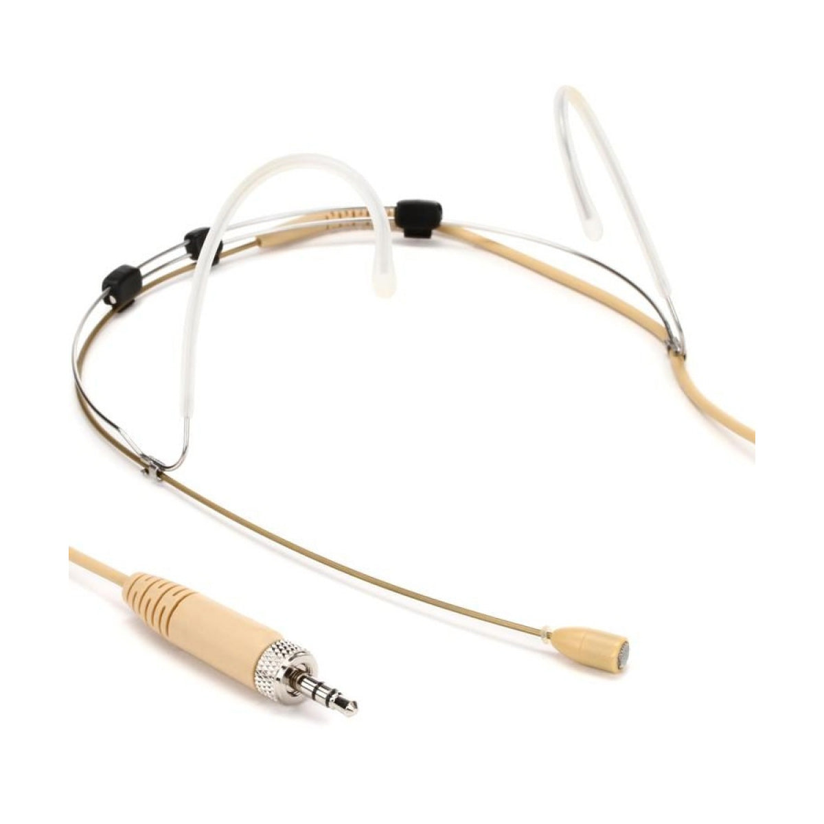 Sennheiser HSP 4-EW-3.5mm Connector Cardioid Neckmount Microphone, 1.6m cable, Beige