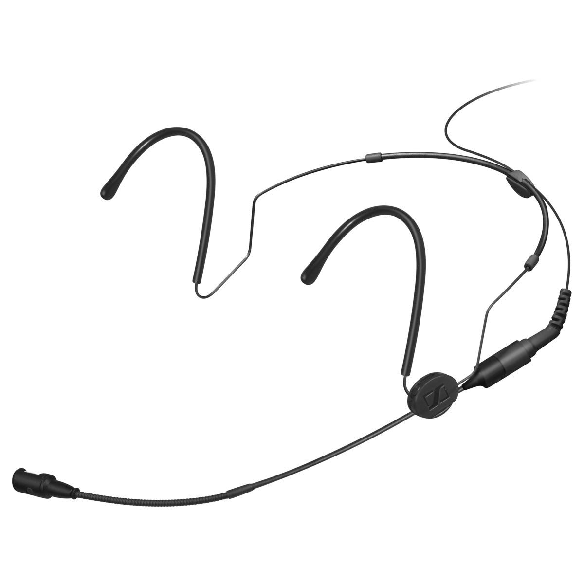 Sennheiser HSP 4 Cardioid Neckmount Microphone with 3-pin LEMO Connector, 1.6m cable, Charcoal Grey