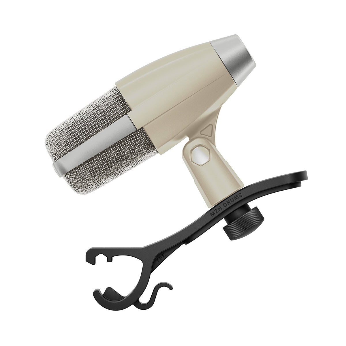 Sennheiser MD 421 KOMPAKT 80TH Edition, Multipurpose Dynamic Cardioid Microphone with Drum Clamp (Vintage Grey)