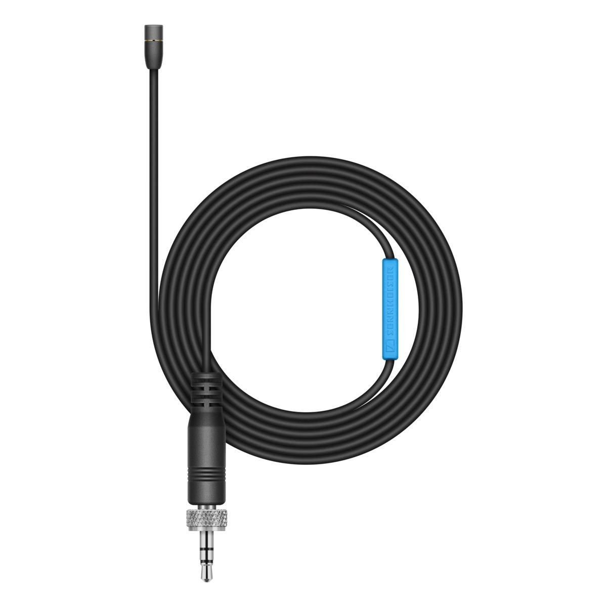 Sennheiser MKE 2-EW GOLD Omnidirectional Clip-on Lavalier Microphone with 3.5mm Locking Connector, Black
