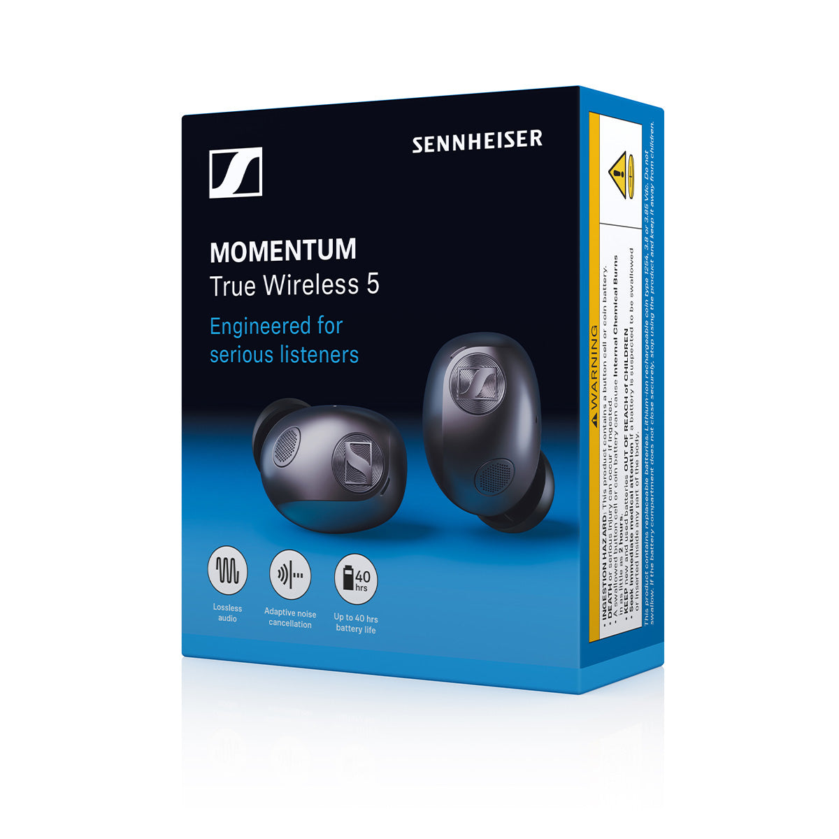 Sennheiser MOMENTUM True Wireless 5 Bluetooth Earbuds, Black Graphite