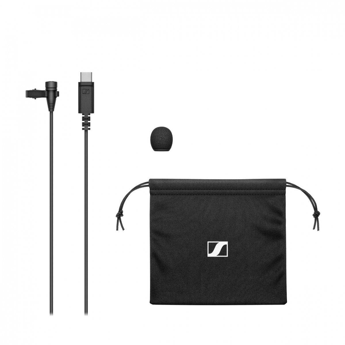 Sennheiser XS Lav USB-C Mobile Kit, Incl. XS Lav USB-C, Manfrotto PIXI Mini Tripod & Clamp
