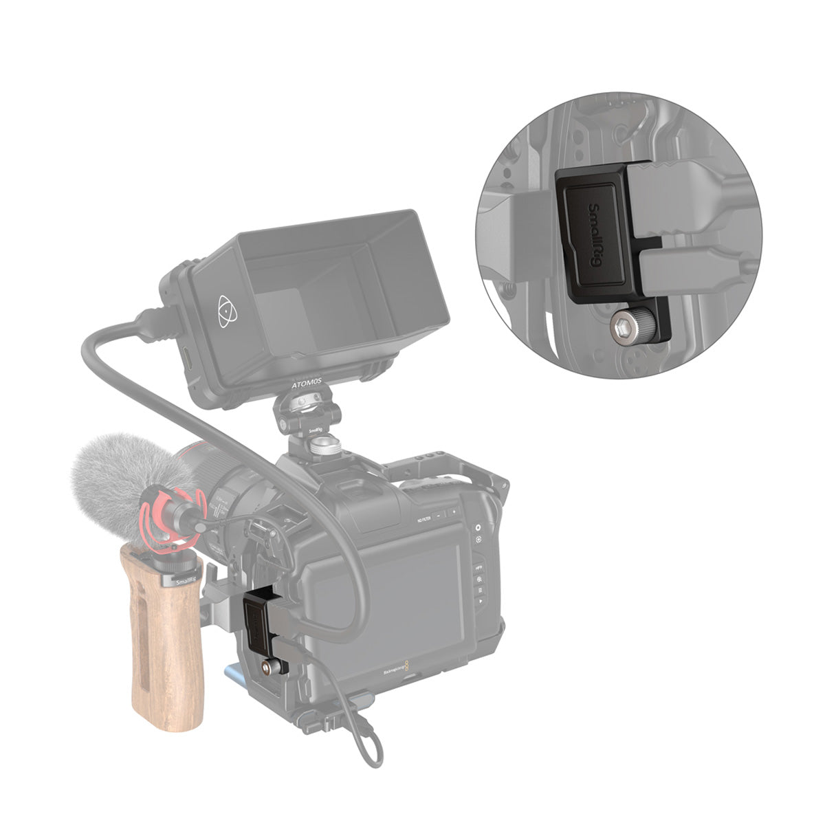 SmallRig Right-Angle Adapter for BMPCC 6K Pro Cage 3289