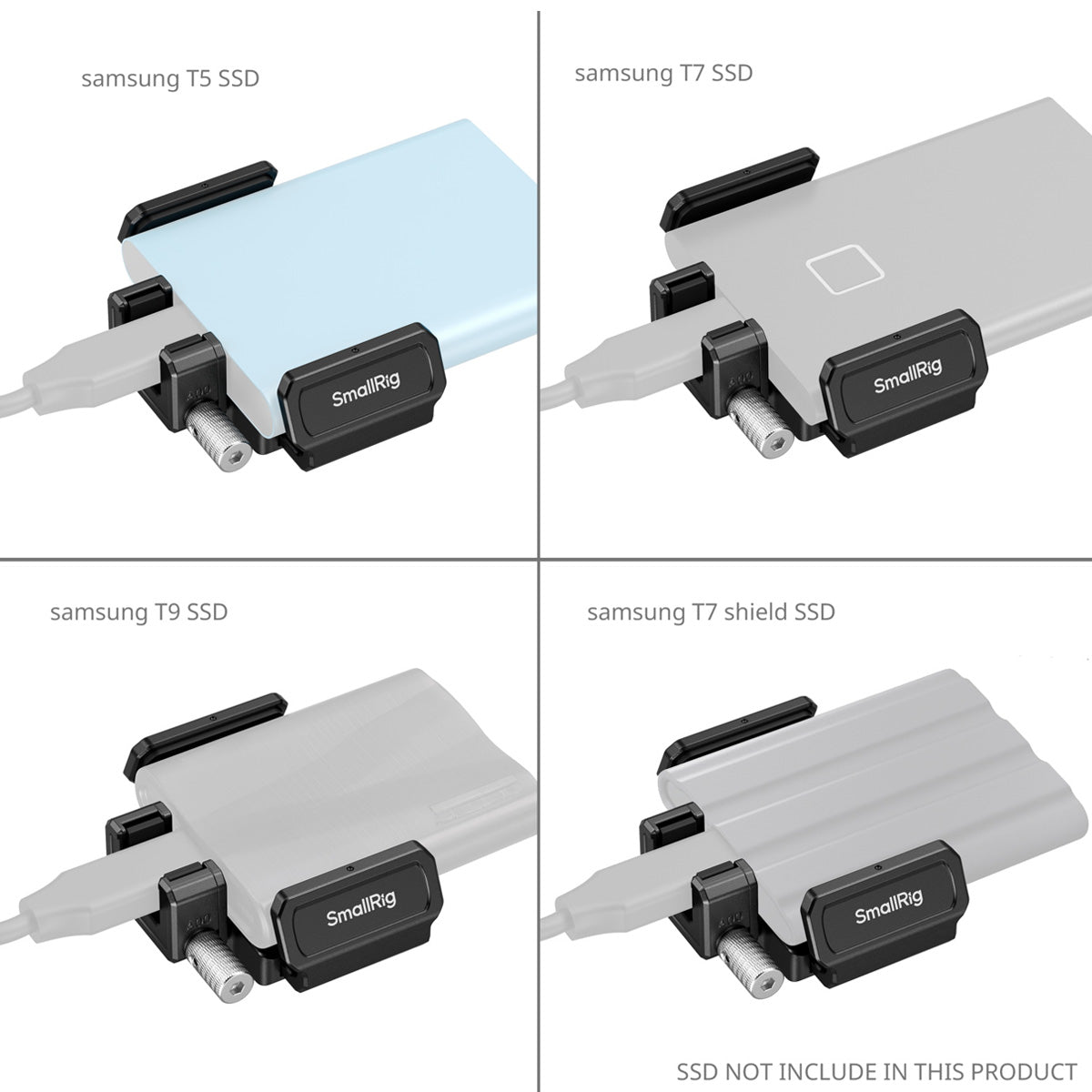 SmallRig T5 / T7 SSD Clamp for BMPCC 6K Pro 3272