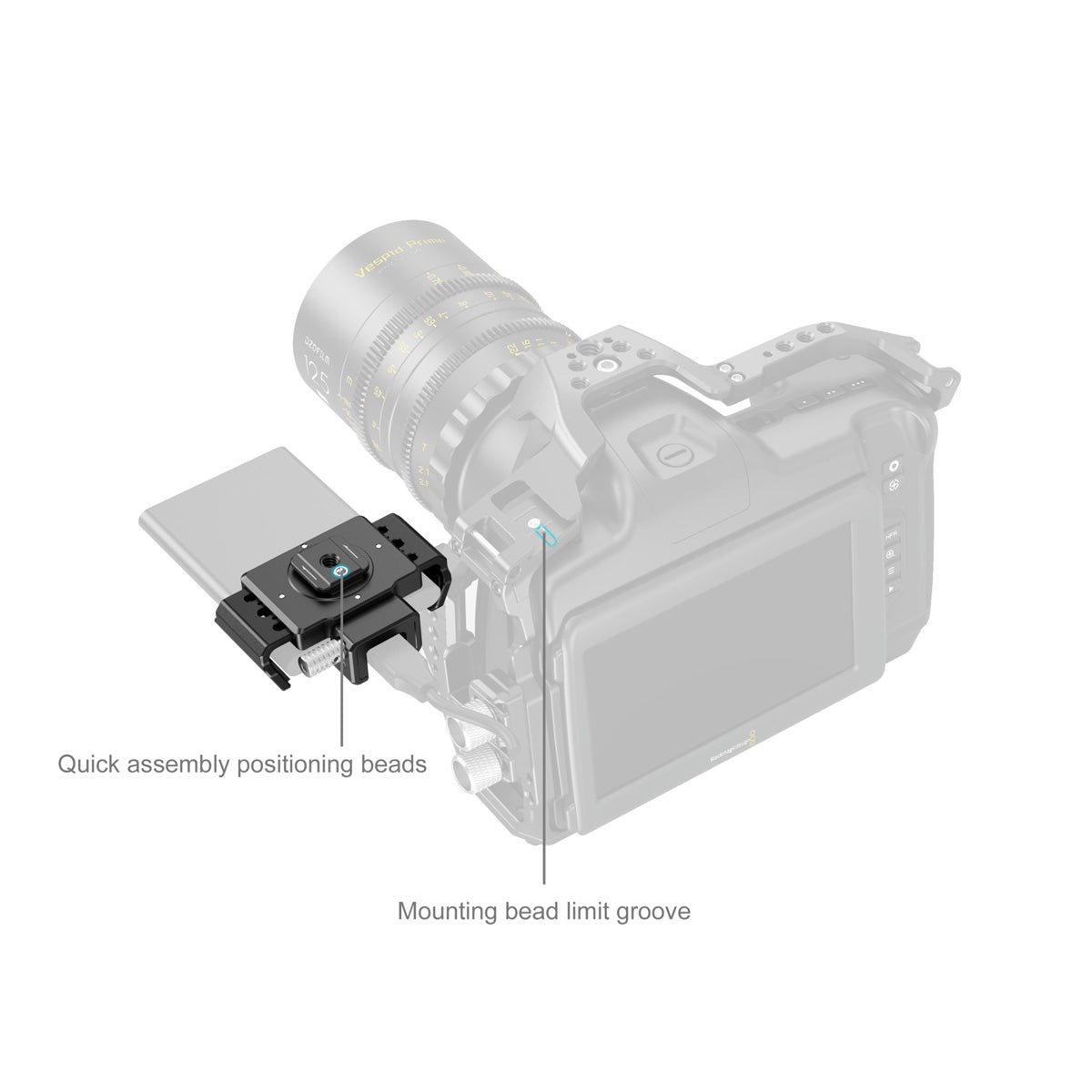 SmallRig T5 / T7 SSD Clamp for BMPCC 6K Pro 3272