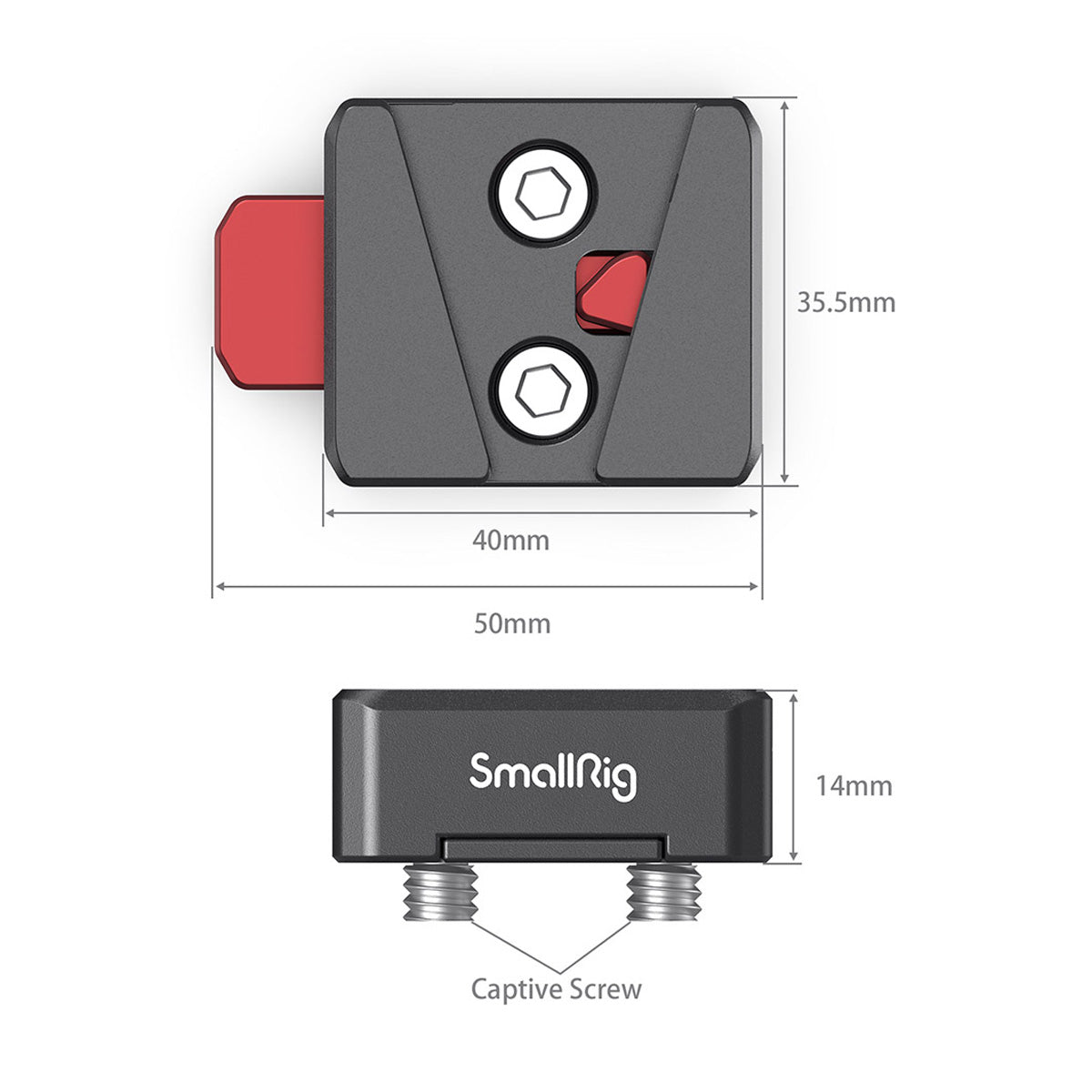 SmallRig mini V-Lock Mount Plate MD2801B