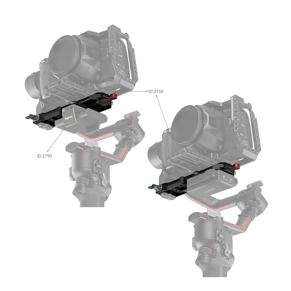 SmallRig mounting plate for DJI RS 2 / RS 3 / RS 3 Pro 3249