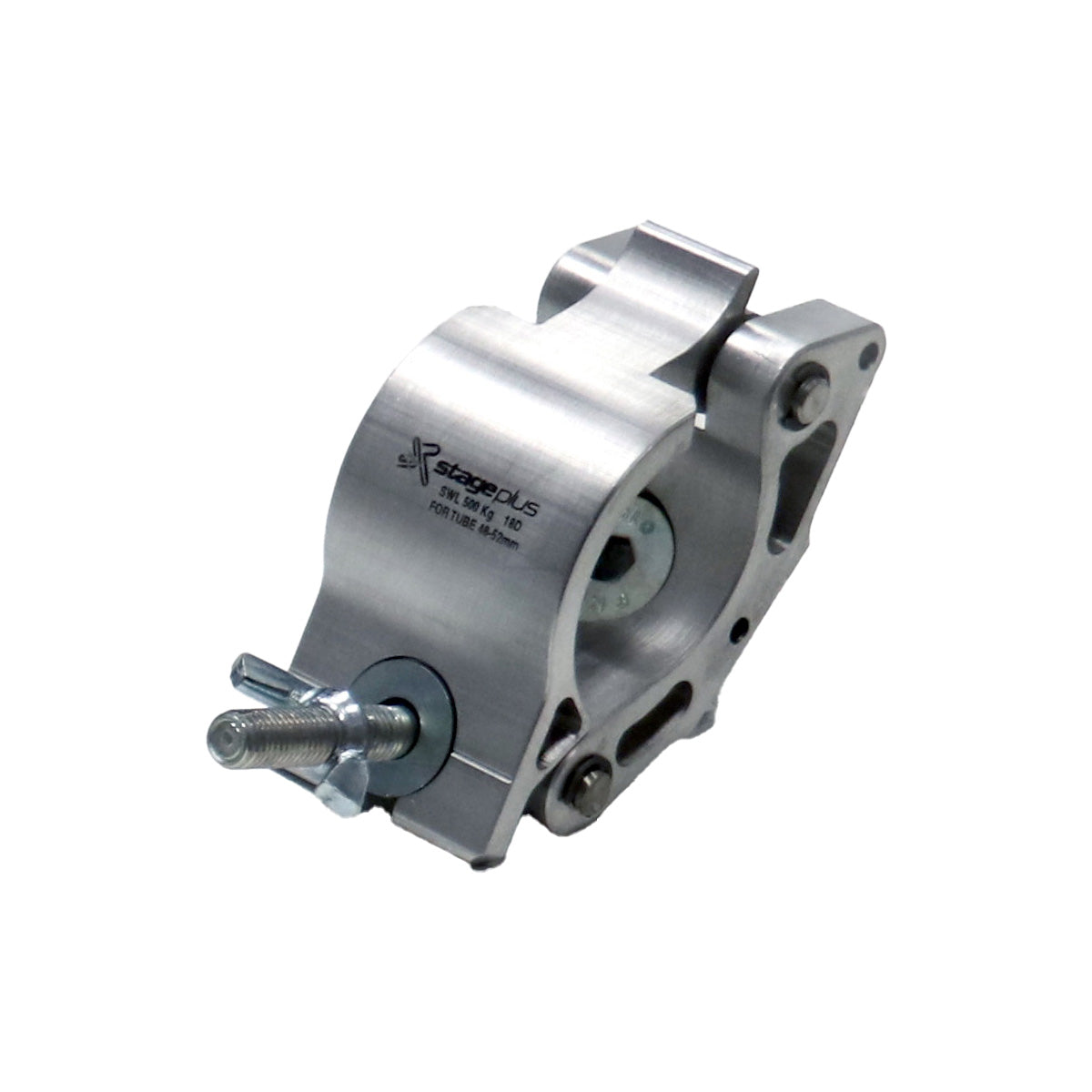 Stage Plus Half Coupler - Medium: SWL 500 Kg - Finsh: Natural - M12 CSB and W/Nut incl.
