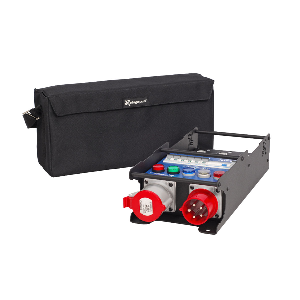 Stage Plus Power Cube 32-16 - 32 in - 300mA ELU - 12 x Amphenol HP (powerCON) D curve MCB (Industrial)