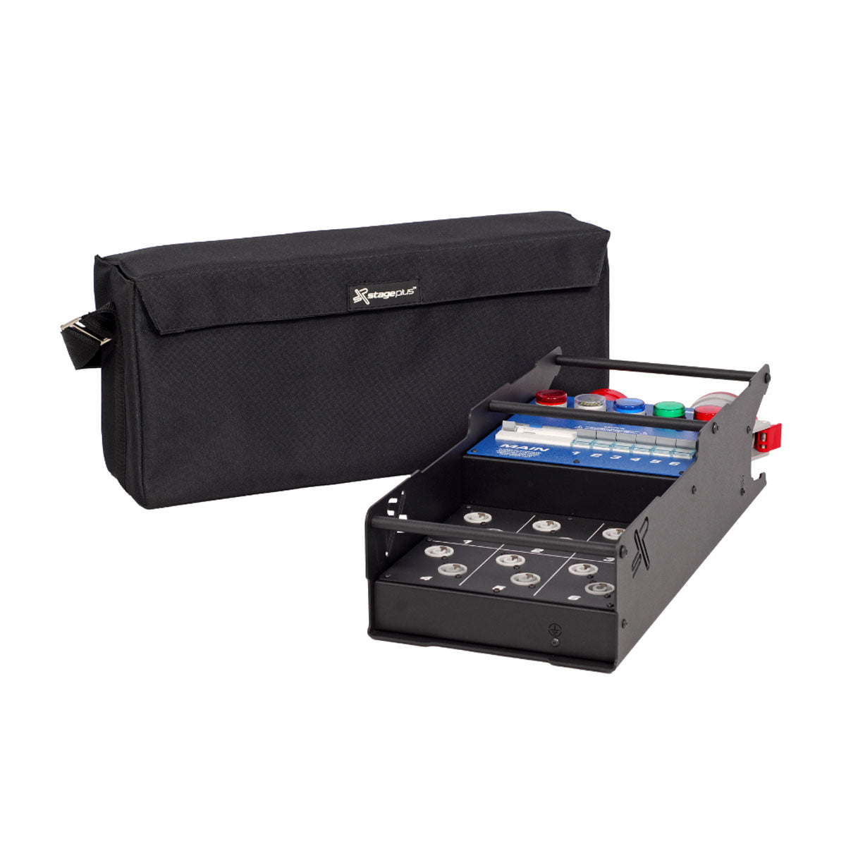 Stage Plus Power Cube 32-16 - 32 in - 300mA ELU - 12 x Amphenol HP (powerCON) D curve MCB (Industrial)