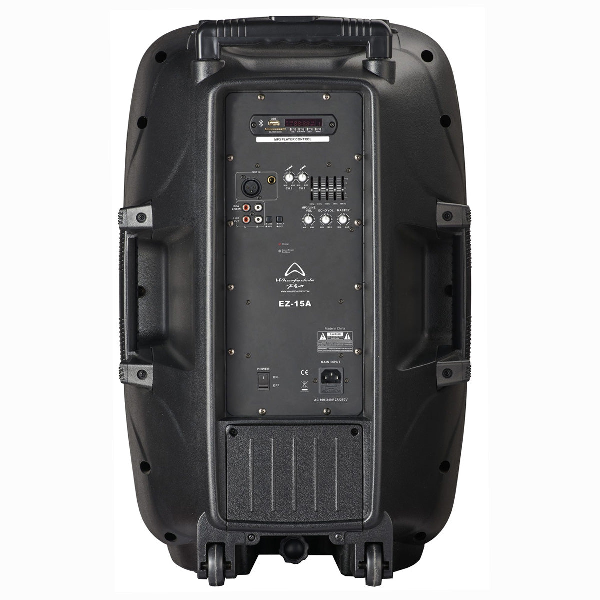 Wharfedale EZ15A Portable 15" Trolley PA with BT Wireless Mics & MP3