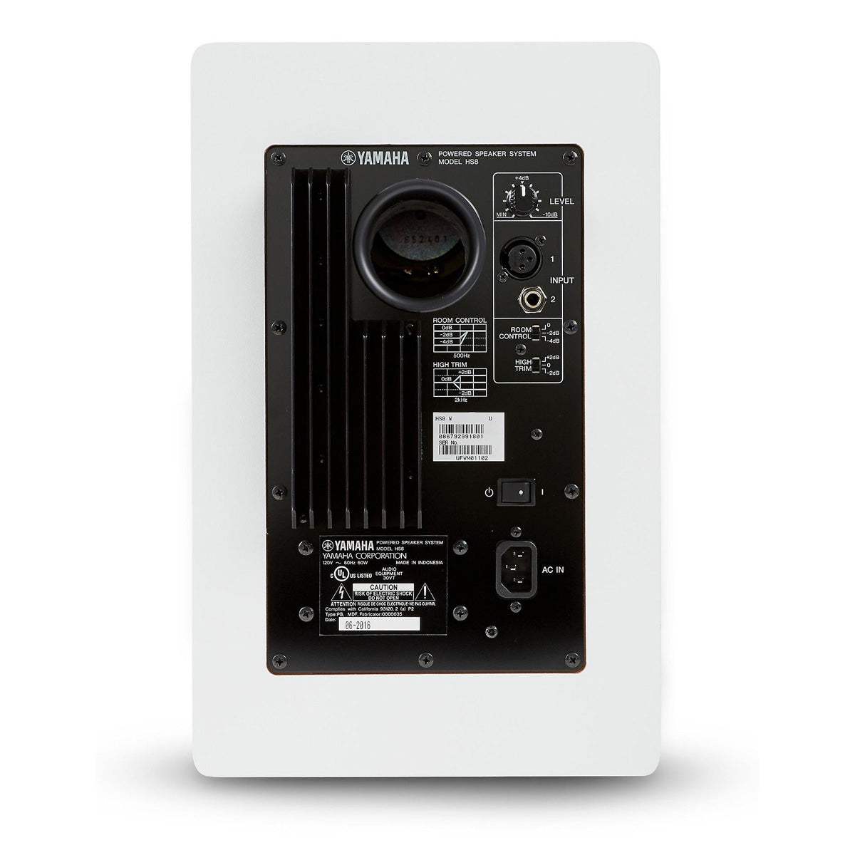 Yamaha HS8 Powered Studio Monitor - (Single, White)