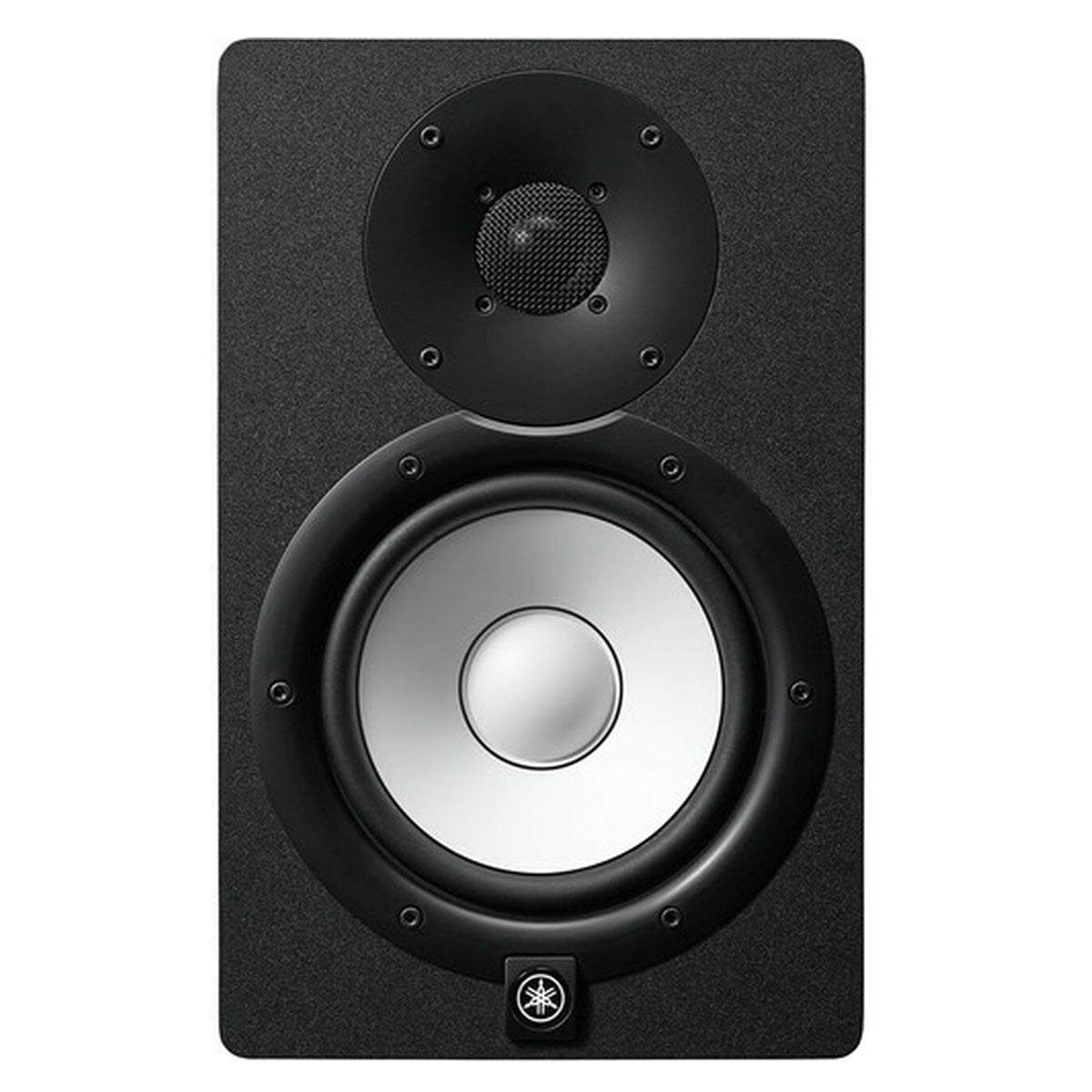 Yamaha HS7I Powered Studio Monitor featuring a 6.5-inch cone woofer and a 1-inch dome tweeter in a black cabinet.