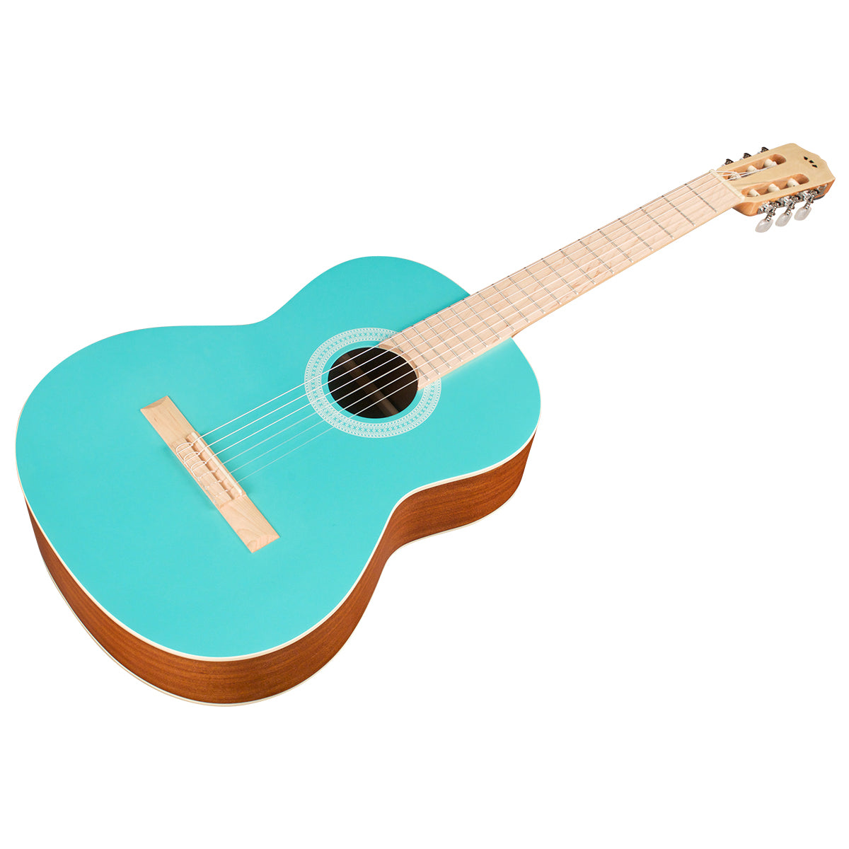 Cordoba Protege C1 Matiz Classical Guitar in Aqua with Color-Matching Nylon Gig Bag