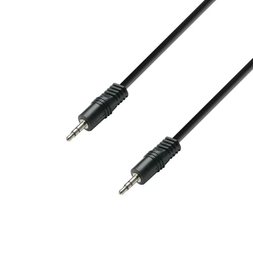 Adam Hall K3BWW0150 3.5mm Stereo Male Jack to 3.5mm Stereo Male Jack 1.5M Aux Cables