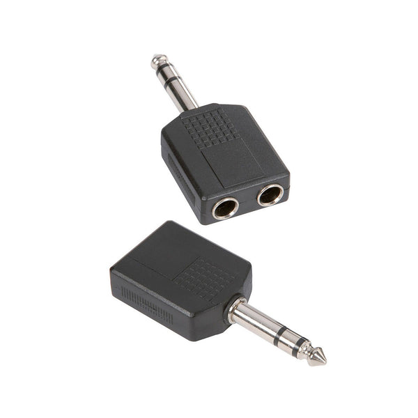 Adam Hall Connectors 7546 - Y-Adapter 2 x 6,3mm stereo Jack female to 6,3mm stereo