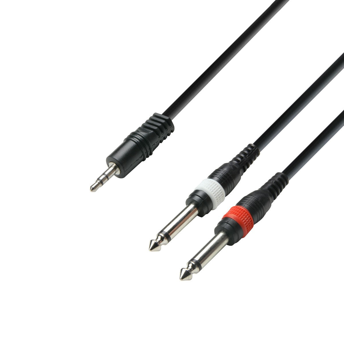Adam Hall Cables K3 YWPP 0600 - Audio Cable 3.5mm Jack stereo to 2 x 6.3mm Jack mono 6m