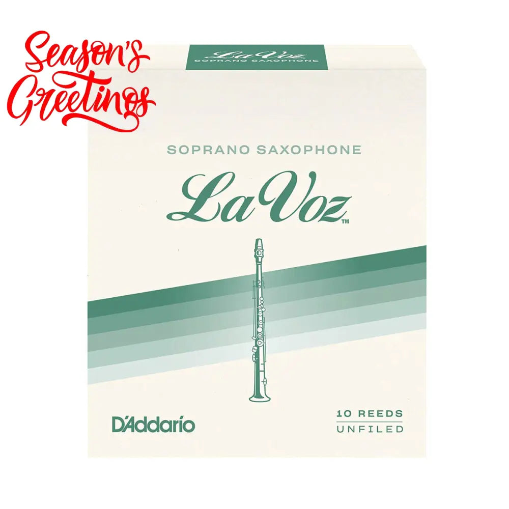 D’Addario RIC10MD La Voz Soprano Sax Medium Reed - Per Box Saxophones