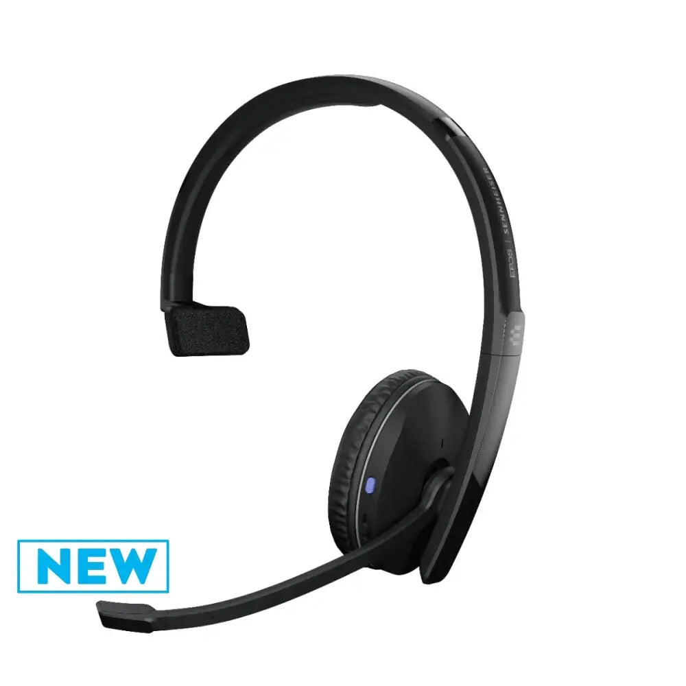 EPOS ADAPT 230 Bluetooth Monaural On-Ear Headset MS Teams Certified With Dongle & Case Monoaural